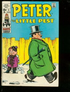 PETER THE LITTLE PEST #3 1970-MARVEL COMICS-JOE MANEELY VG