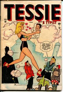 Tessie The Typist #16 1948-Timely-pin-up girl-Harvey Kurtzman-Millie-  G-