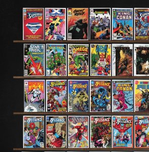 Huge Lot 140+ Comics with Star Trek, Team Titans, X-Factor, Micronauts & More!