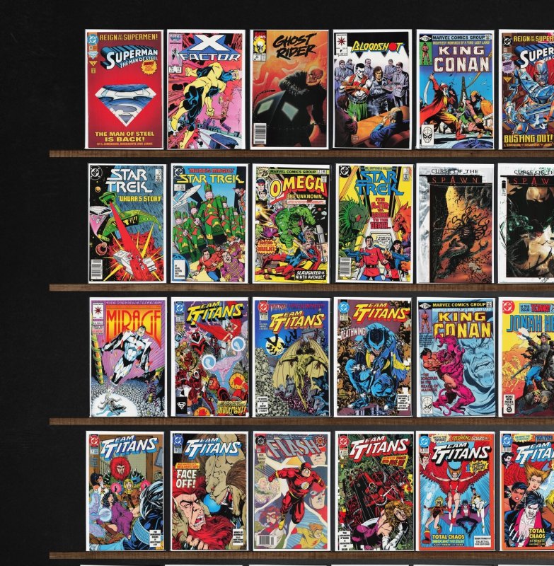 Huge Lot 140+ Comics with Star Trek, Team Titans, X-Factor, Micronauts & More!