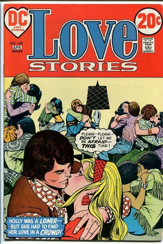 LOVE STORIES #149 1972-DC ROMANCE MAKE OUT PARTY-WILD FN