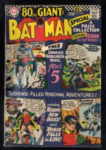 Batman #185 VG+ 4.5 White Pages