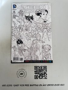 Teen Titans # 16 NM Variant DC Comic Book 1st Print Batman Sketch Book 9 MS11