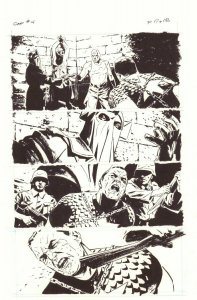 Captain America #4 p. 17 / 18 - Flashback to Baron Zemo 2005 art by Michael Lark 