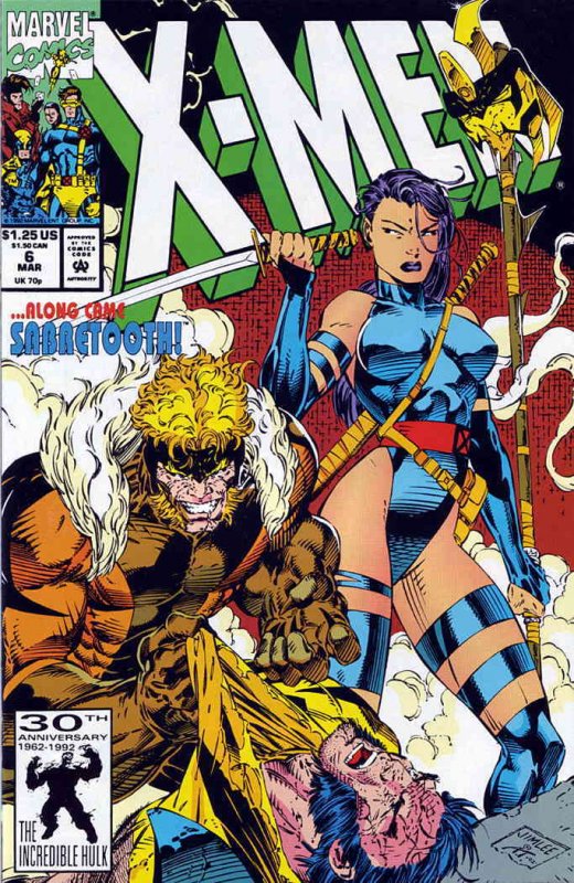 X-Men (2nd Series) #6 FN ; Marvel | Jim Lee Psylocke Sabretooth | Comic  Books - Modern Age, Marvel, X-Men, Superhero / HipComic