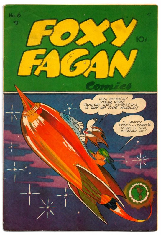 FOXY FAGAN #6 (Spring 1948) * VG/FN * Early & Excellent Harvey Eisenberg Art!!