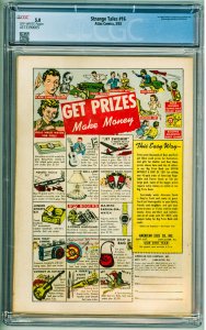 Strange Tales #16 (1953) CGC 5.0! OW Pages!