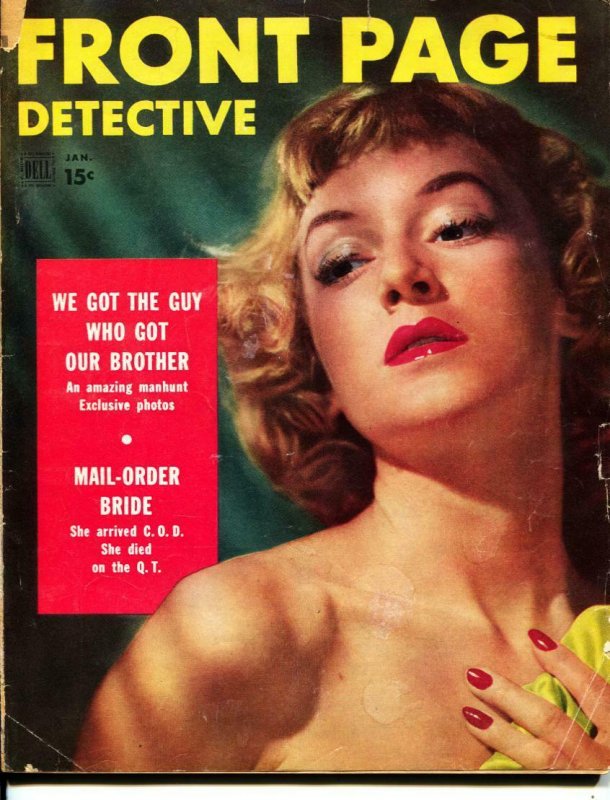 Front Page Detective-1/1953-Murder-Killer-Execution-VG