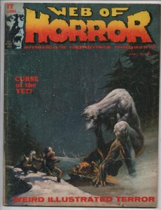 WEB of HORROR #3, VG+, Wrightson Kaluta Jeff Jones,1970, Magazine