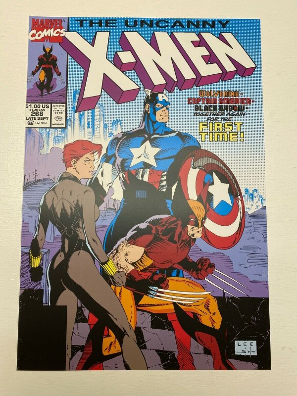 Uncanny X-Men #268 Marvel Comics poster by Jim Lee