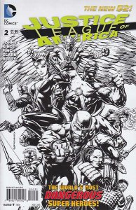 Justice League of America (3rd Series) #2B VF/NM ; DC | New 52 1:100 Variant B&W
