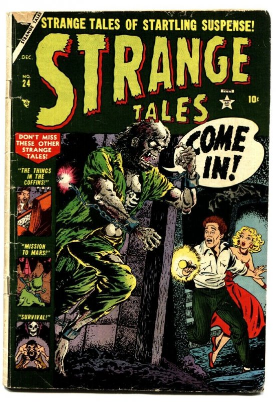 Strange Tales #24 comic book 1953-Atlas-pre-code horror-Cannibalism!