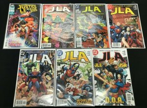 JUSTICE LEAGUE 7PC LOT (VF/NM) INTO THE TOTALITY!! 1999-2005
