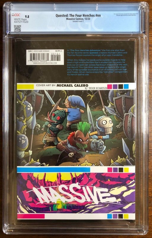 Quested The Four Henches NN #1 CGC 9.8 Legend of Zelda 4 Swords Gamecube Homage