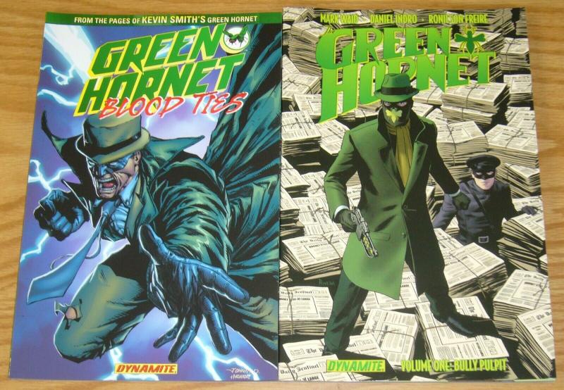 Green Hornet lot of (2) TPBs - blood ties - mark waid - dynamite ($36.98 value) 