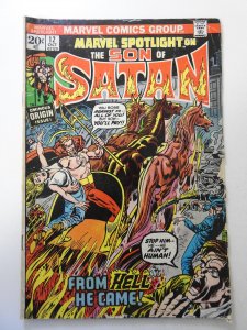Marvel Spotlight #12 GD Condition moisture stain, residue fc