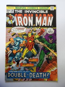 Iron Man #58 (1973) VG+ Condition centerfold detached at one staple