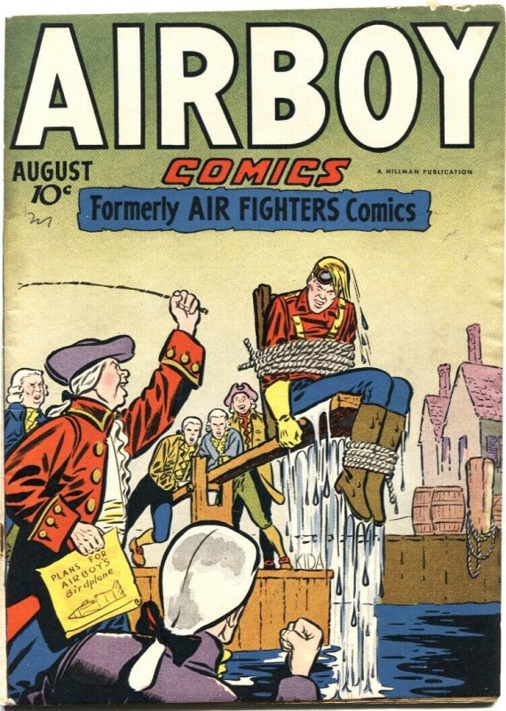 AIRBOY-VOL3#7-HILLMAN-1946-SKY WOLF-IRON ACE-FLYING DUTCHMAN-BONDAGE CVR