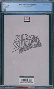 Silver Surfer Rebirth Legacy #1 CGC 9.8 2nd Print Thanos Negative Space 2023