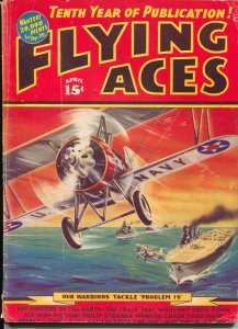 Flying Aces 4/1937-August Schomburg-Philip Strange-Al McWilliams-VG-