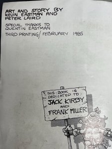 Teenage Mutant Ninja Turtles #1 Third Print Cover (1984)