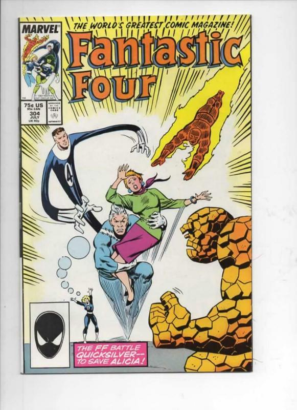FANTASTIC FOUR #304 NM- Quicksilver, Buscema, 1961 1987 Marvel, more FF in store