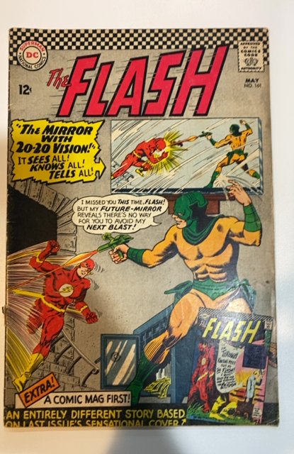 The Flash #161 (1966) GD+ bottom staple detach | Comic Books - Silver ...