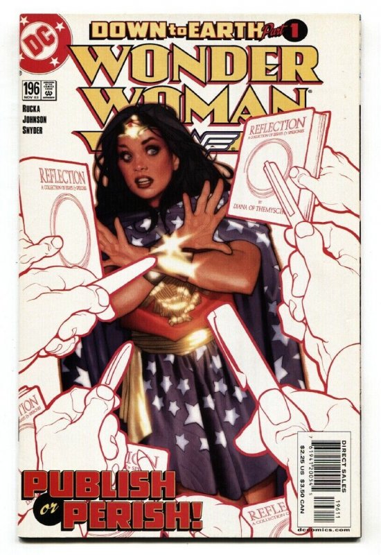WONDER WOMAN #196 DC comic book Adam Hughes cover art NM-