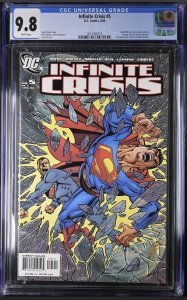 Infinite Crisis 5 CGC 9.8 WHITE Pgs 1st Blue Beetle Jamie Reyes George Perez DCU