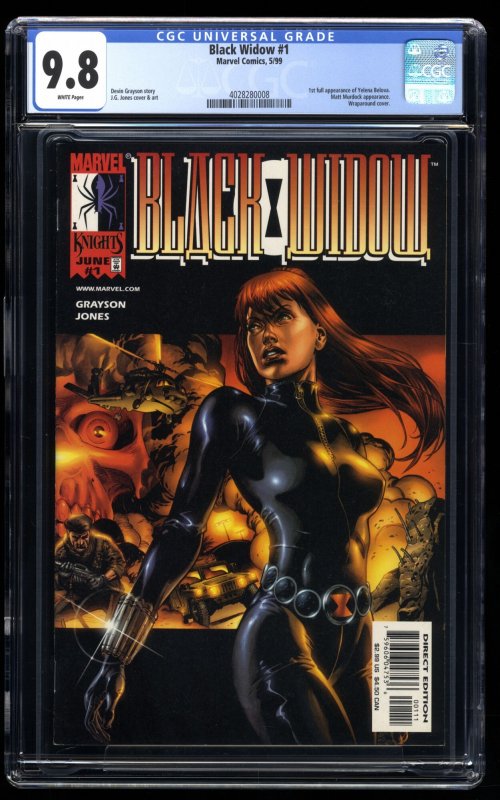 Black Widow (1999) #1 CGC NM/M 9.8 White Pages 1st Appearance Yelena Belova!