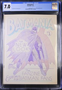(1964) Bijo White BATMANIA #1 Early Batman Fanzine! CGC 7.0! HIGHEST GRADED!