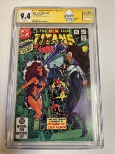 New Teen Titans (1982) # 23 (CGC 9.4 WP) | 1st App Vigilante | Signed Wolfman