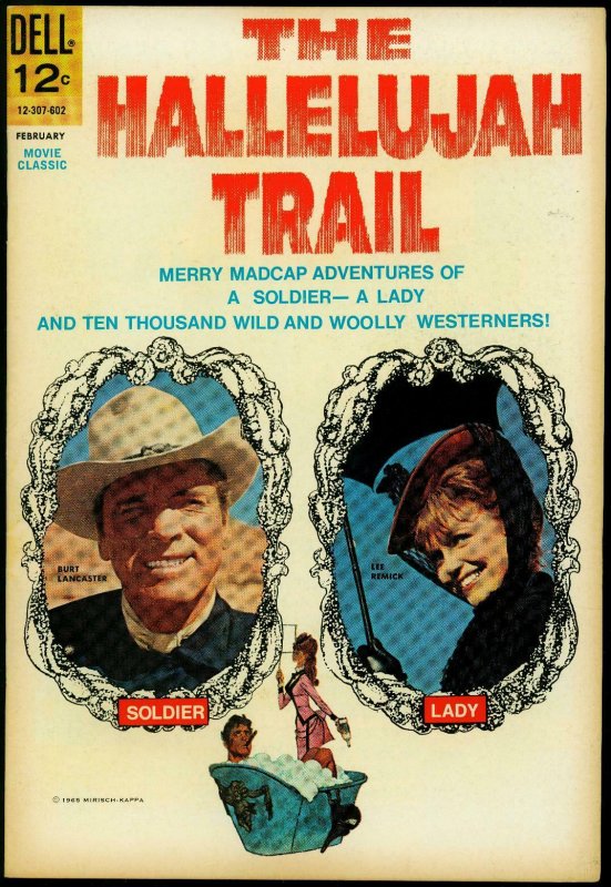 The Hallelujah Trail Comic 1965- Movie Western Dell Silver Age F/VF