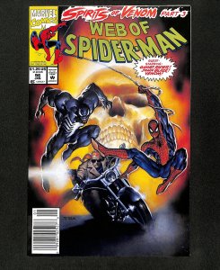 Web of Spider-Man #96 Newsstand Variant Venom Ghost Rider!
