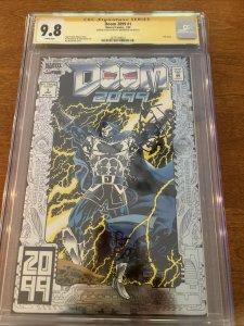 Doom 2099 (1993) # 1 (CGC 9.8 SS) Pat Broderick Signed Sketch