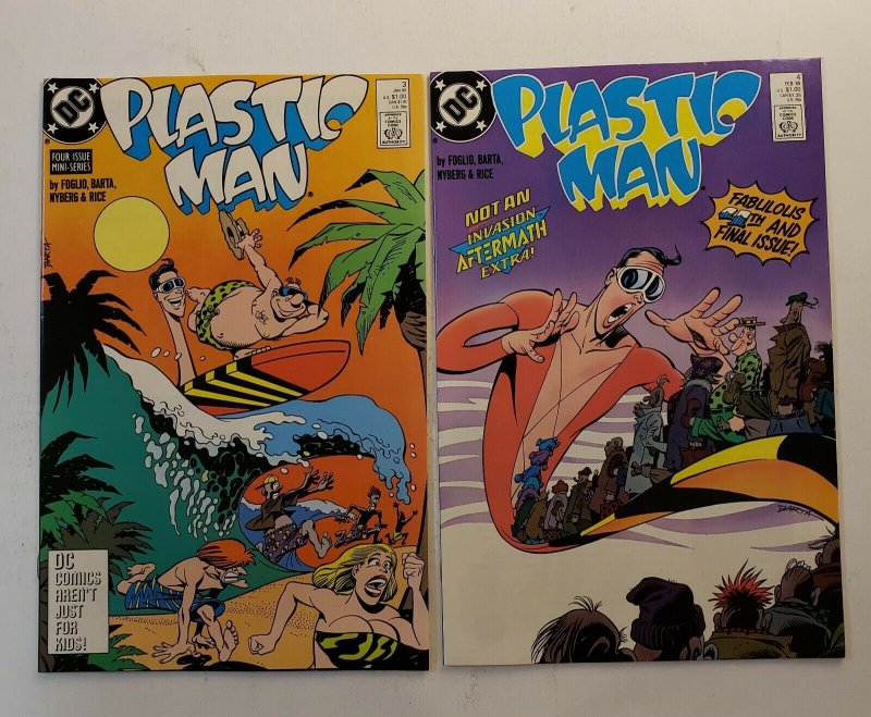 PLASTIC MAN LIMITED SERIES  #1-4 COMPLETE SET 1988 DC COMICS VF/NM