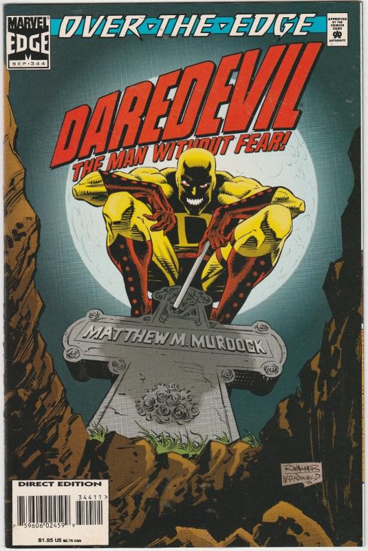 5 Daredevil Marvel Comic Books # 344 345 347 348 349 DeMatteis Wagner AH5