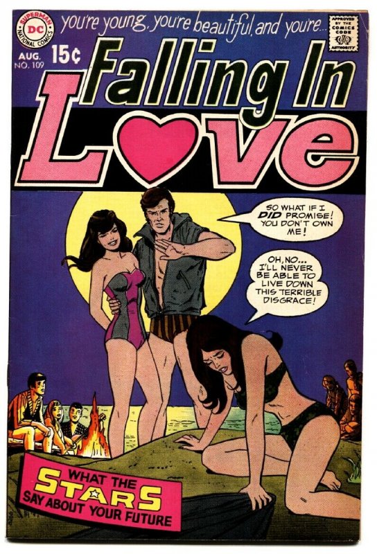 FALLING IN LOVE #109 high-grade 1969-DC ROMANCE COMICS-SWIM SUIT