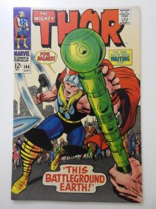 Thor #144 (1967) This Battleground Earth! Gorgeous VF Condition!