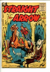 STRAIGHT ARROW  #45-1955-WESTERN-FRED MEAGHER ART--SECRET CAVE COVER-vg+