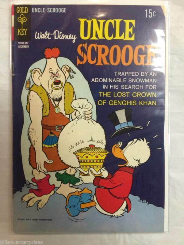 Uncle Scrooge #84 Comic Book Gold Key 1969