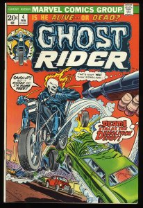 Ghost Rider #4 VF 8.0 Death Stalks Demolition Derby! 1st App Roulette!