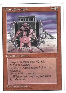 Magic the Gathering: 4th Edition - Giant Strength