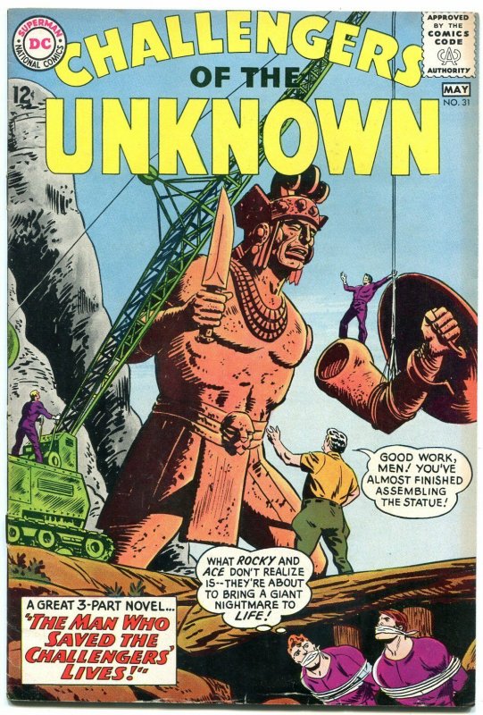 CHALLENGERS OF THE UNKNOWN #31 1963-DC COMICS  SCI-FI FN-