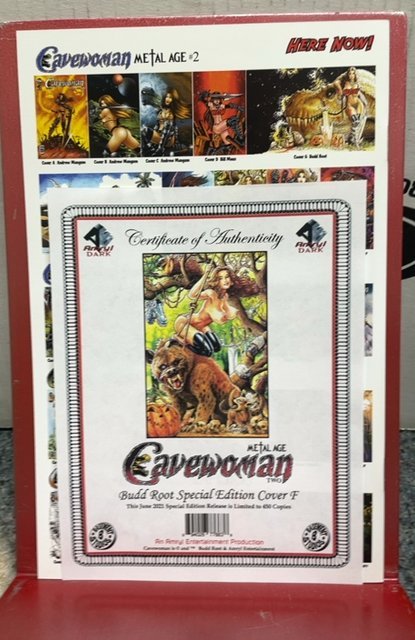 Cavewoman metal age Budd Root special edition, cover F