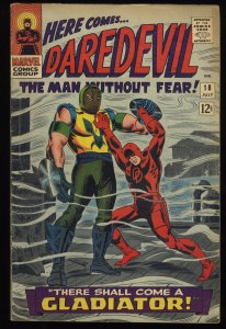 Daredevil #18 FN 6.0 1st Appearance Gladiator John Romita Art!