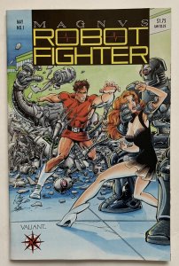 (1991) Valiant Comics MAGNUS ROBOT FIGHTER #1 W/TRADING CARD INSERTS!