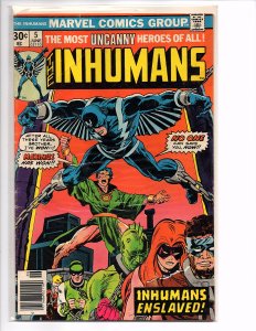 Marvel Comics The Inhumans #5 Gil Kane Art Black Bolt Death of Shatterstar
