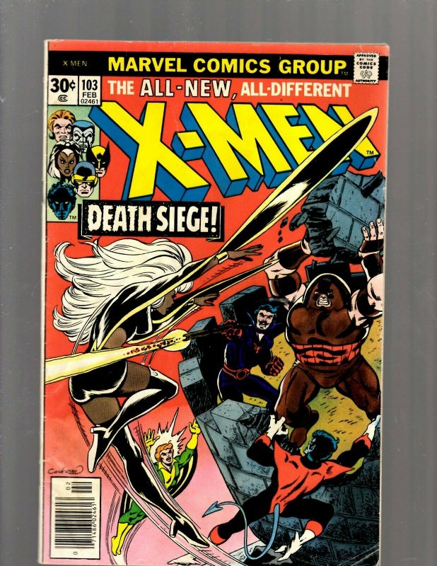 (Uncanny) X-Men # 103 FN Marvel Comic Book Beast Angel Cyclops Magneto SM19