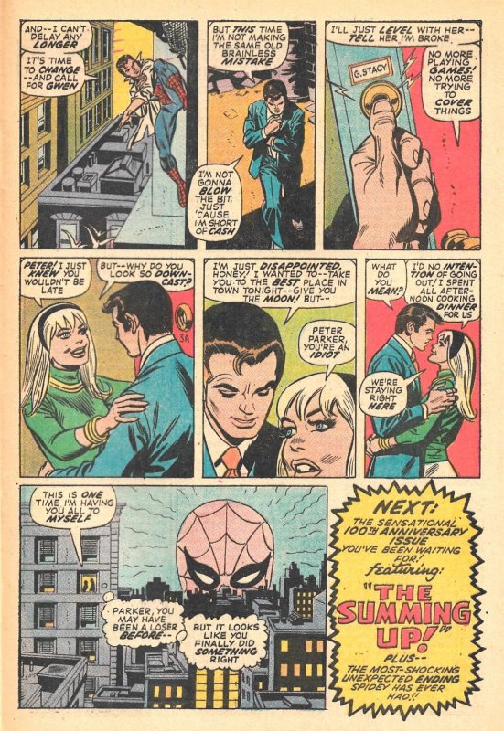 AMAZING SPIDER-MAN #99 (Aug1971) 8.0 VF  Gil Kane! Stan Lee! Gwen Stacy!